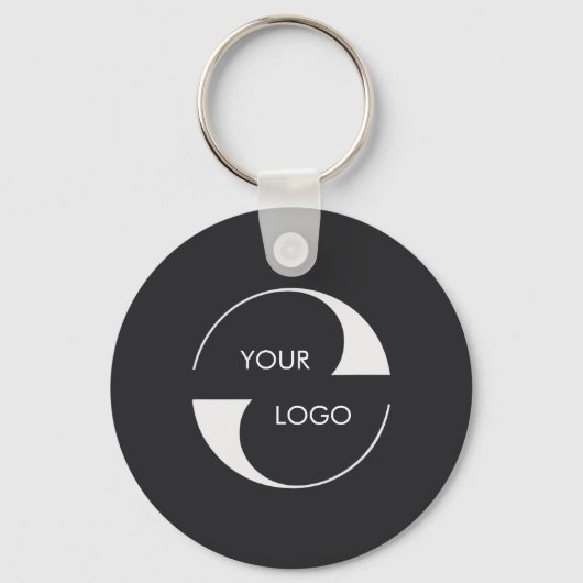 2 sided Logo, QR Code Company name Business URL Sleutelhanger (Voorkant)