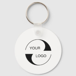 2 sided Logo, QR Code Company name Business URL Sleutelhanger