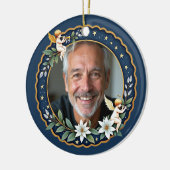 2 sided Memorial Christmas Cherub's Embrace Keramisch Ornament (Links)