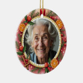 2 sided Memorial Christmas Forever Near – Memorial Keramisch Ornament (Rechts)