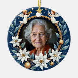 2 sided Memorial Christmas Heavenly Harmony  Keramisch Ornament