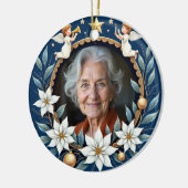 2 sided Memorial Christmas Heavenly Harmony  Keramisch Ornament (Links)