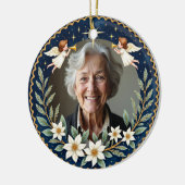 2 sided Memorial Christmas Starlight Tribute  Keramisch Ornament (Links)