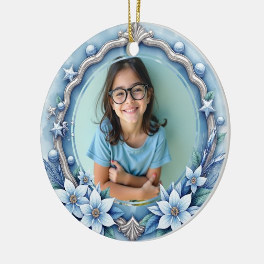 2 sided Memorial  Keramisch Ornament (Links)