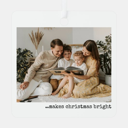 2-Sided Photo Christmas Ornament (Achterkant)