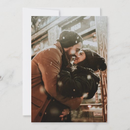 2 Sided Photo Save the Date Wedding Modern (Achterkant)