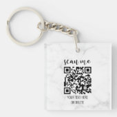 2 Sided QR Business Logo Professional Sleutelhanger (Voorkant)