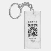2 Sided QR-code Uw Logo Sleutelhanger (Voorkant Links)