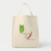 2 Sided Romaine Calm & Carrot op Canvas tas (Voorkant)