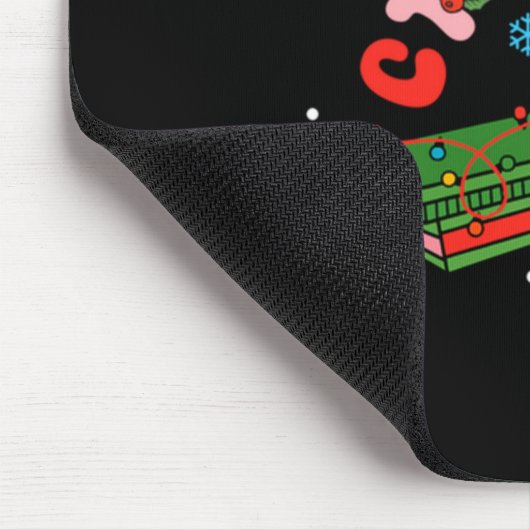 (2 Sided) Santa's Favorite Ct Tech Christmas Techn Muismat (Hoek)