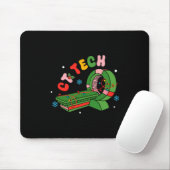 (2 Sided) Santa's Favorite Ct Tech Christmas Techn Muismat (Met muis)