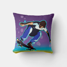 2 Sided Skateboarding Pillow Kussen