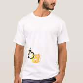 2 Sided Whimsical Cool Tiger Chinese Symbol T T-shirt (Voorkant)