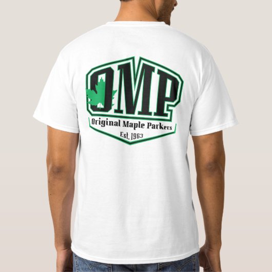 2-Sided White OMP T-Shirt (1963) (Achterkant)