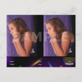 2 Single Headshot Composietkaarten - Actor Headsho Briefkaart (Achterkant)