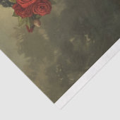 2  Skelet Gekleed Zwart Bruiloft Decoupage Tissuepapier (Detail)