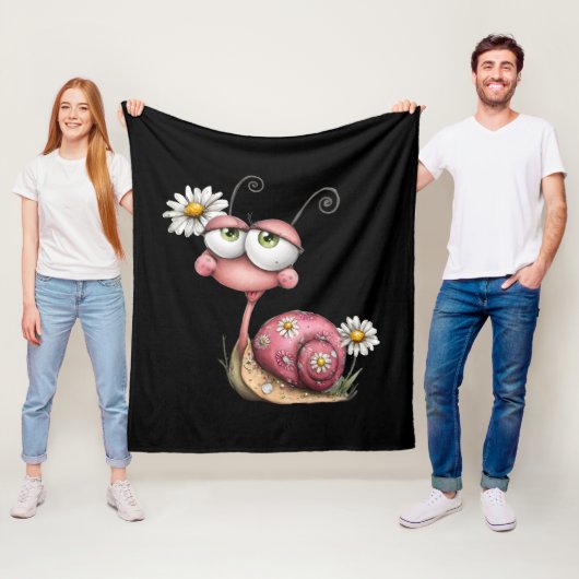 #2 Slak houdt van jou Fleece Deken (In situ)