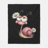#2 Slak houdt van jou Fleece Deken (Voorkant)