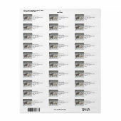 2 Sneeuwpaarden die onder een boom staan Etiket (Full Sheet)