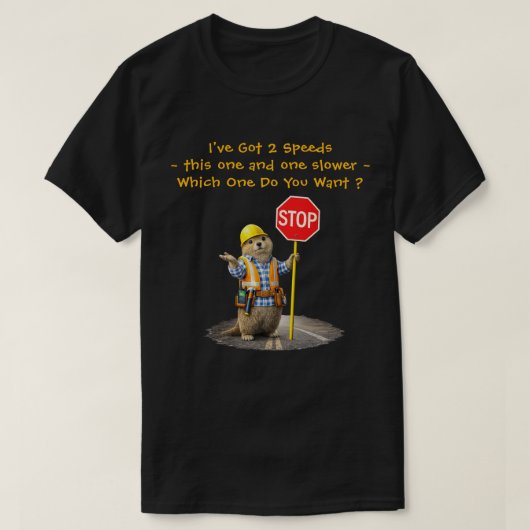 "2 Snelheden" (2) T-shirt (Design voorkant)