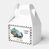 2 Snelle Verjaardag Race Auto Jongen Verjaardagsfe Bedankdoosjes (Achterkant)