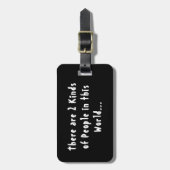 2 Soorten mensen in deze wereld Bagagelabel (Voorkant verticaal)