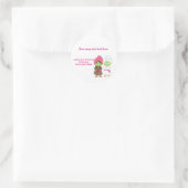 2 spa meisjes-verjaardagsfeestje schoonheid gunst  ronde sticker (Tas)