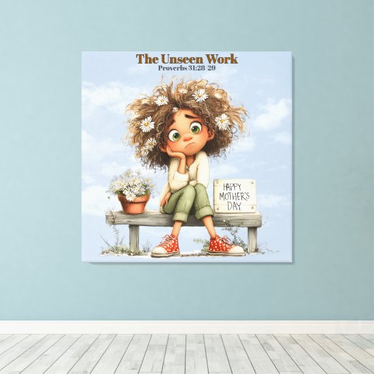 #2 Speciale Moeder (Aandenken) Canvas Afdruk (Insitu (Houten vloer))