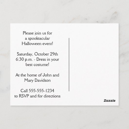 #2 Spiderweb Rustic kom als je Halloween bent Briefkaart (Achterkant)