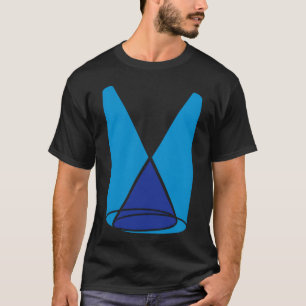 2 spotlight licht kegel vriend t-shirt