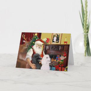 2 standaardspecht voor de kerstman feestdagen kaart