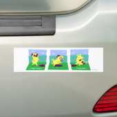 2 Stappen voorwaarts, 0 stappen terug Motivatie Pu Bumpersticker (Op auto)