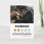 2 sterren Review | Valentijnse Funny Husband Feestdagen Kaart (Voorkant)