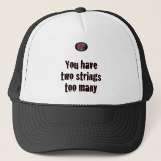 2 stralen op wit trucker pet