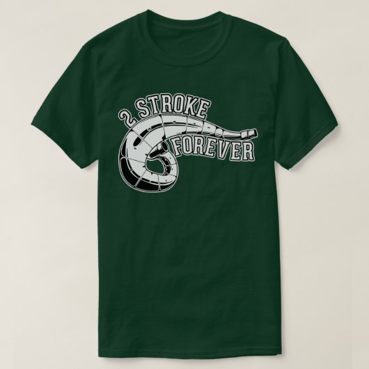 2 Stroke Forever Dirt Bike T-shirt (Design voorkant)