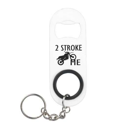 2 Stroke Me Dirt Bike Sleutelhanger Flessenopener (Voorkant)
