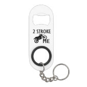 2 Stroke Me Dirt Bike Sleutelhanger Flessenopener (Achterkant)