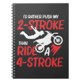 2 Stroke MX Motocross Dirt Bike Rider supercross Notitieboek (Voorkant)