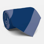 2 Stropdas met diagonaal strepen blauwdruk (Opgerold)