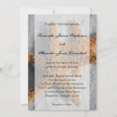 2 Suiker Zeester in het Zand, Strand Bruiloft Kaart (Voorkant)