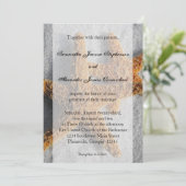 2 Suiker Zeester in het Zand, Strand Bruiloft Kaart (Staand voorkant)