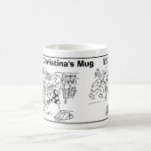 2 SupermarktCartoons op een Mok Naam toevoegen. (Center)