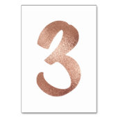 2 Tabel Aantal White Metallic Roze Roze Gold Kaart (Achterkant)