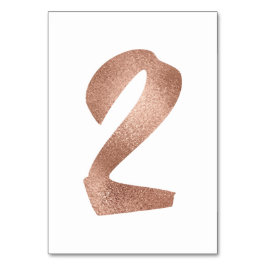 2 Tabel Aantal White Metallic Roze Roze Gold Kaart