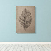 2 Taupe Canvas Wall Art Afdruk (Insitu (Houten vloer))