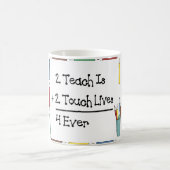 2 Teach is 2 touch Lives 4 ooit Koffiemok (Center)