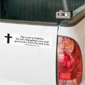 2 Thessalonians 3:3 Bible Verse Bumper Sticker  (Op Truck)