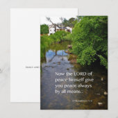 2 Thessalonicenzen 3:16 Blanco Fotonota Kaart Notitiekaartje (Voorkant / Achterkant)