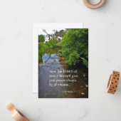 2 Thessalonicenzen 3:16 Blanco Fotonota Kaart Notitiekaartje (Voorkant / Achterkant in situ)