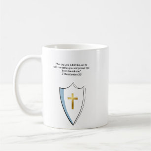 2 Thessalonicenzen 3:3 Christelijke mok Geschenk v